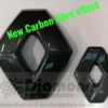Badge covers for Renault Clio mk4 2013 2016 in CARBON EFFECT no camera model pair