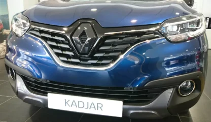 FRONT and REAR logo COVER for Renault Kadjar 2015-2020 in GLOSS BLACK
