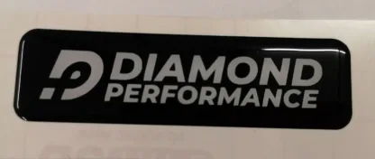 Diamond Performance logo domed sticker in white writing - Image 3