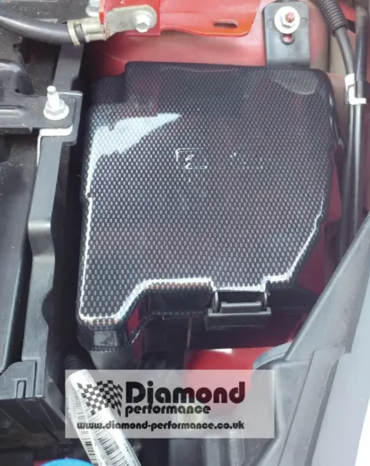 ENGINE BAY VANITY KIT for FORD FIESTA Mk7/7.5 st AIR FUSE COOLANT bottle cover in carbon effect - Image 4
