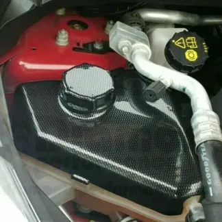 ENGINE BAY VANITY KIT for FORD FIESTA Mk7/7.5 st AIR FUSE COOLANT bottle cover in carbon effect