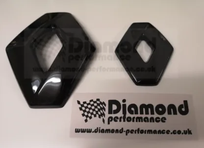 FRONT and REAR logo COVER for Renault SCENIC mk3 2013-2016 GLOSS BLACK - Image 4