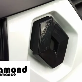FRONT badge COVER for Renault TRAFIC 2001-2006 in GLOSS BLACK
