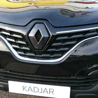 FRONT logo COVER Renault Kadjar 2015-2020 CARBON FIBRE EFFECT (front only)