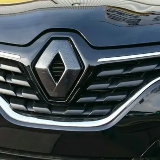 FRONT logo COVER Renault Koleos 2017-2019 CARBON FIBRE EFFECT (front only)