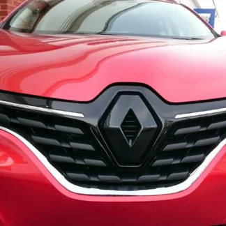 FRONT logo COVER for Renault Kadjar 2015-2020 GLOSS BLACK front only
