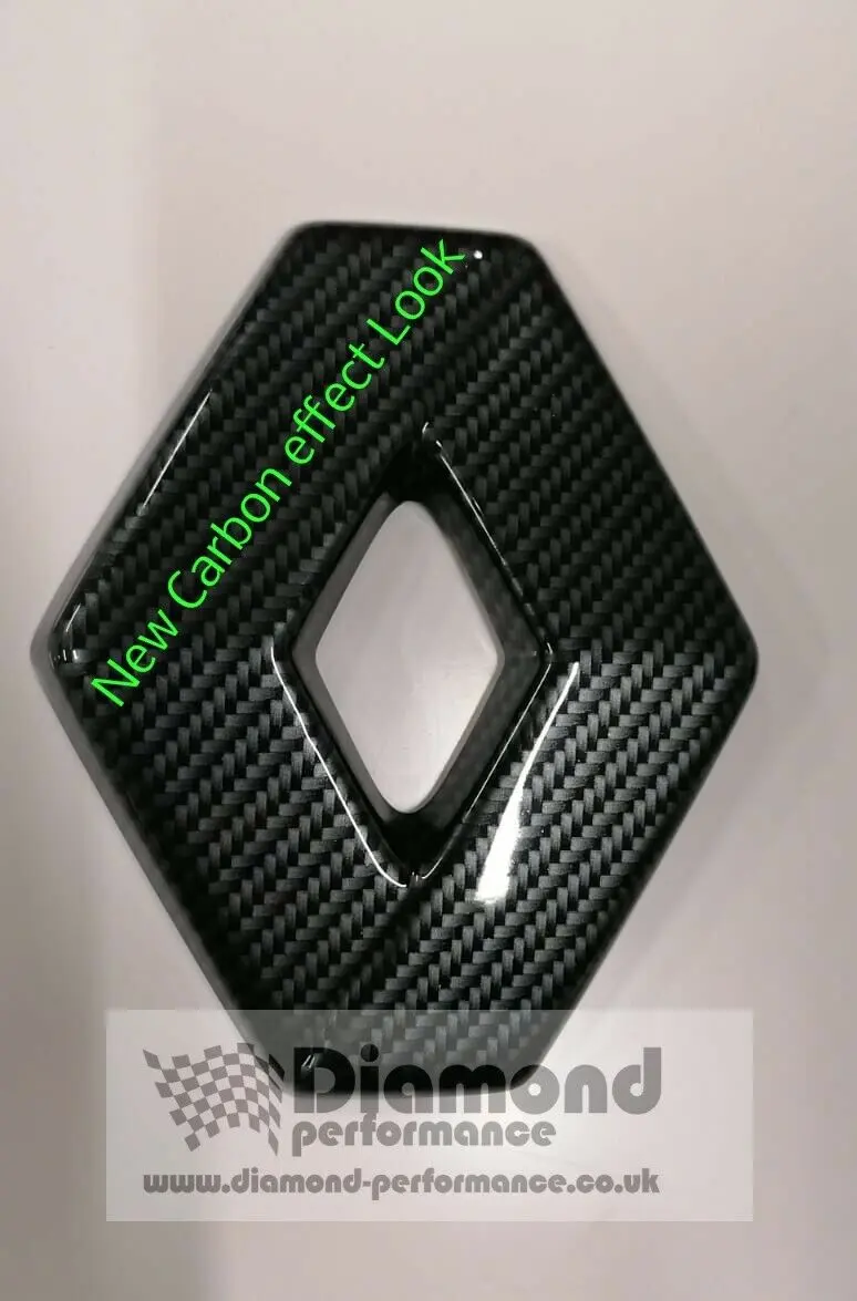 FRONT logo COVER for Renault TRAFIC 2001-2006 in new CARBON EFFECT - Image 3