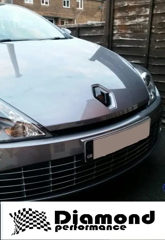 FRONT and REAR logo COVERS for Renault LAGUNA mk3 2007-2012 CARBON EFFECT pair - Image 4