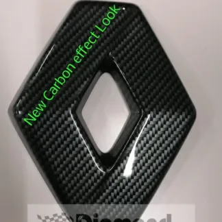 FRONT badge COVER for Renault TWIZY in CARBON EFFECT (front only)