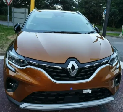 GLOSS BLACK FRONT badge COVER for Renault Captur mk2 2019/2020 2021(front only) - Image 3