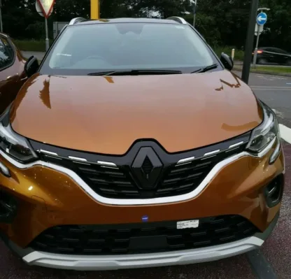 GLOSS BLACK FRONT badge COVER for Renault Captur mk2 2019/2020 2021(front only) - Image 4