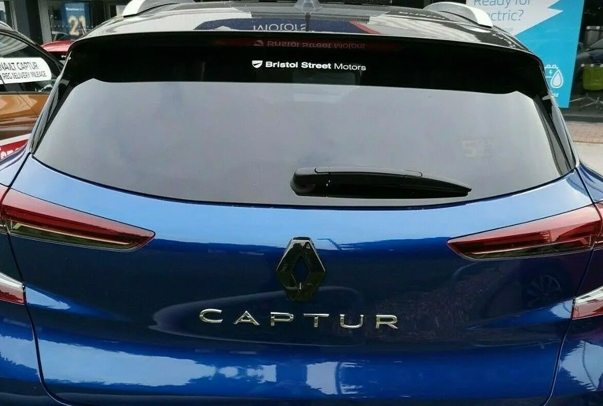 GLOSS BLACK FRONT and REAR badge COVER for Renault Captur mk2 2019/2020,2021 (pair) - Image 3