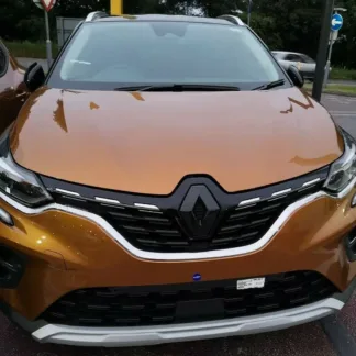 GLOSS BLACK FRONT and REAR badge COVER for Renault Captur mk2 2019/2020,2021 (pair)