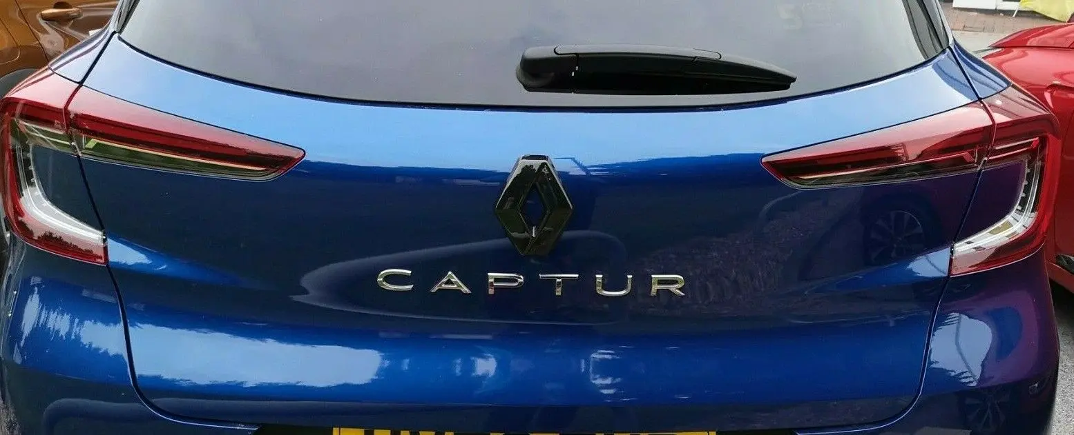 GLOSS BLACK FRONT and REAR badge COVER for Renault Captur mk2 2019/2020,2021 (pair) - Image 8