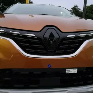 GLOSS BLACK FRONT and REAR logo COVER for Renault Captur mk2 2019/2020 2021(pair)camera