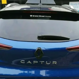 GLOSS BLACK REAR badge COVER for Renault Captur mk2 2019/2020 2021 (rear only)