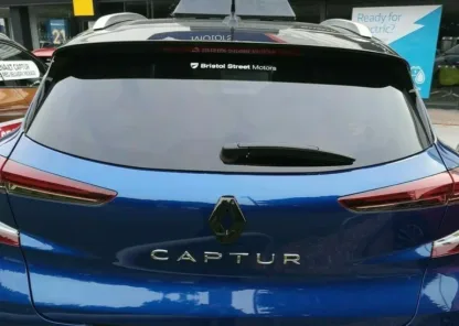 GLOSS BLACK REAR badge COVER for Renault Captur mk2 2019/2020 2021 (rear only)