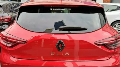 GLOSS BLACK REAR badge logo COVER for Renault Clio 5 2019/2020 2021(rear only)