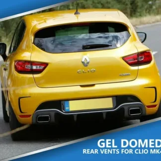 GLOSS BLACK rear domed fake vent for Renault Clio 4 2013-2019 (all models) pair