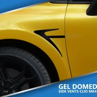 GLOSS BLACK side domed fake vent for Renault Clio 4 2013-2019 (all models) pair