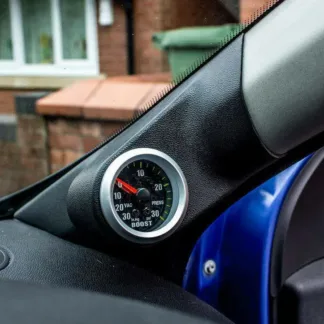 RHD PILLAR POD MOUNT for 52mm gauge for Renault TWINGO Mk2 O/S in TEXTURED BLACK RHD