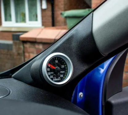 RHD PILLAR POD MOUNT for 52mm gauge for Renault TWINGO Mk2 O/S in TEXTURED BLACK RHD