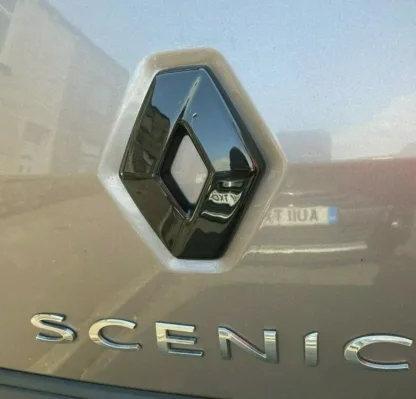 REAR badge COVER for RENAULT SCENIC mk3 2013 - 2016 GLOSS BLACK rear only