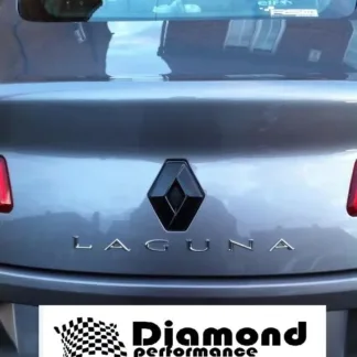 REAR logo COVER for RENAULT LAGUNA mk3 (2007-2012) GLOSS BLACK