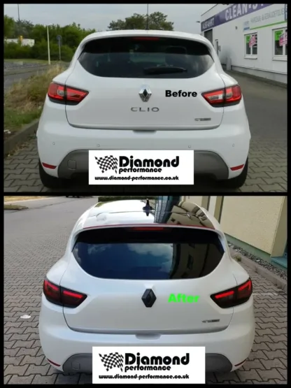 Rear GLOSS BLACK Badge COVER for Renault Clio 5 FOR CARS WITH REAR CAMERA - Image 6