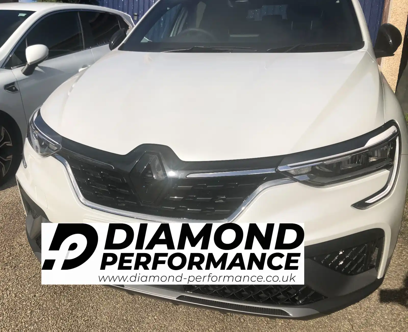 Logo cover in GLOSS BLACK for Renault Arkana 2021 front and rear