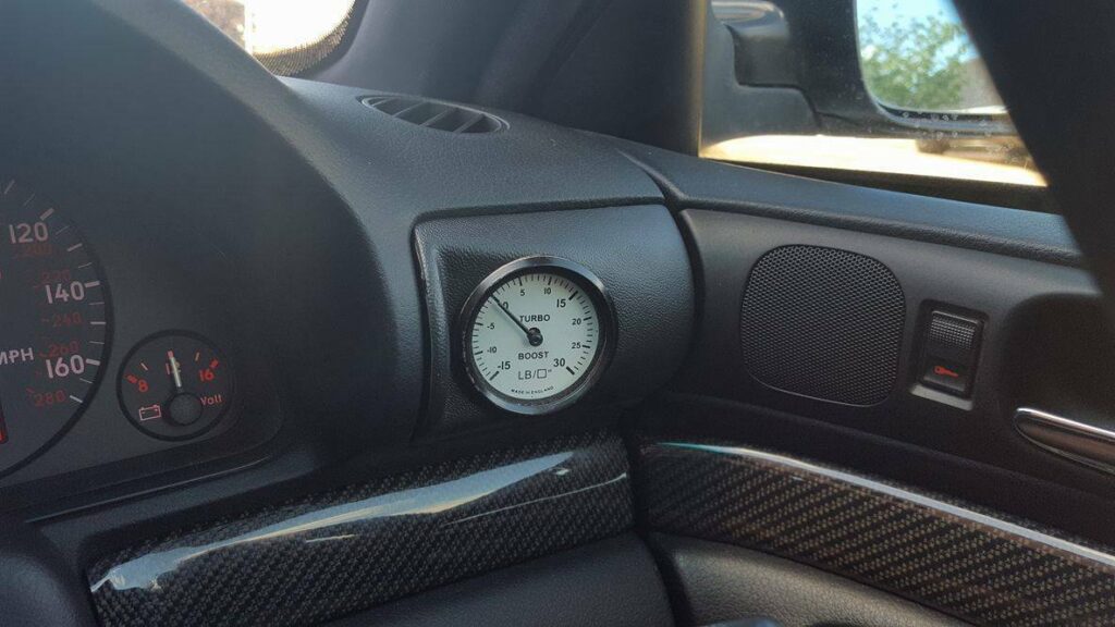 O/S (RHside) Vent boost POD (for 52mm gauge) for AUDI A4 S4 RS4 B5 in