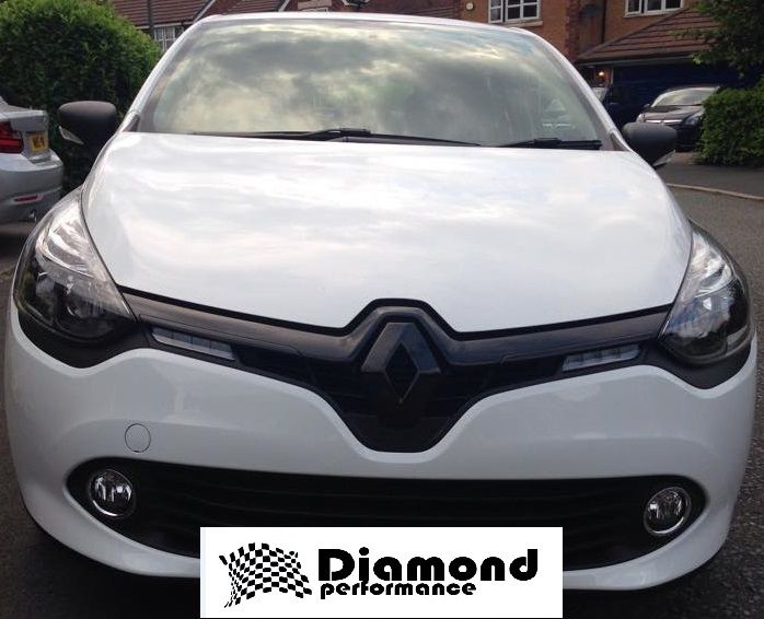 Renault Clio 4 13 16 Gloss Black Front Badge Emblem Cover All Models Inc 2 Diamond Performance