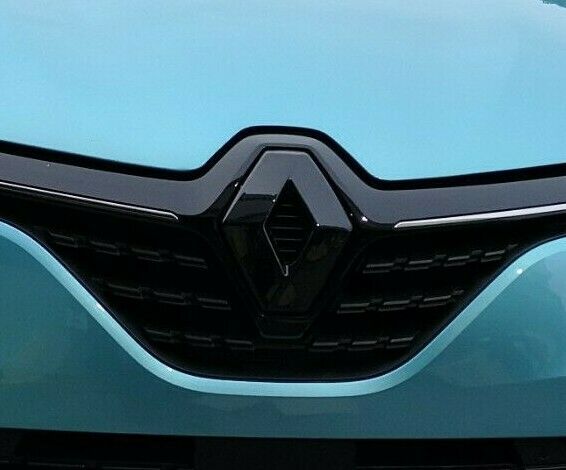 GLOSS BLACK FRONT emblem logo COVER for Renault Clio 4 2013-2016 (front  only) 