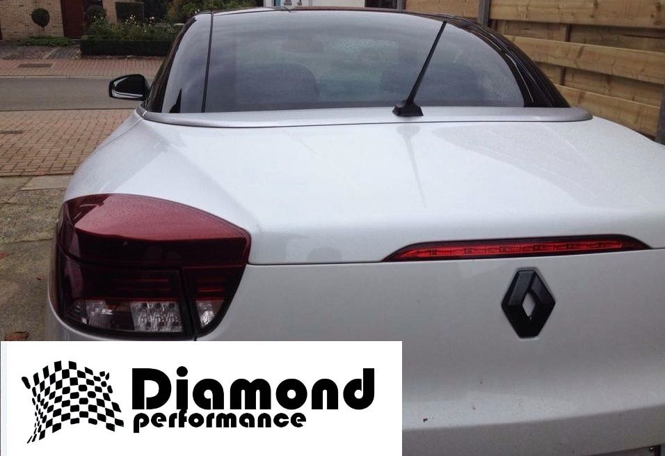 Renault Megane 3 Cc Cabrio Carbon Fibre Effect Front Rear Badge Cover Set Diamond Performance